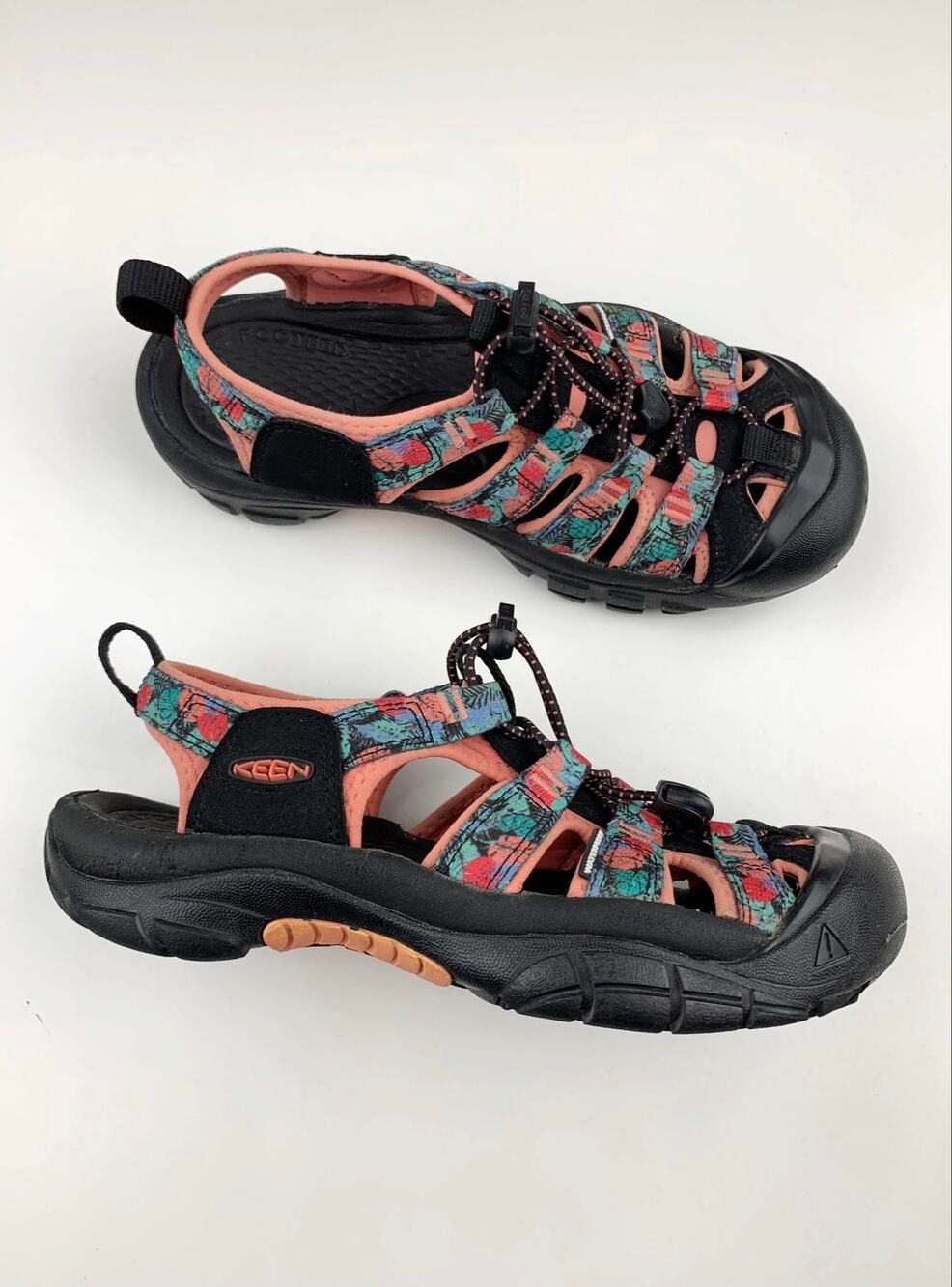 Keen Newport H2 Sports Sandals Black Pink Outdoor Water Washable Women's 6.5